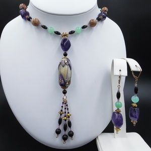 Unique Fimo & Semi-Precious Stone Set